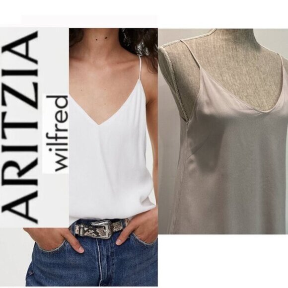Wilfred free gray camisole spaghetti straps Size Small - Picture 1 of 11